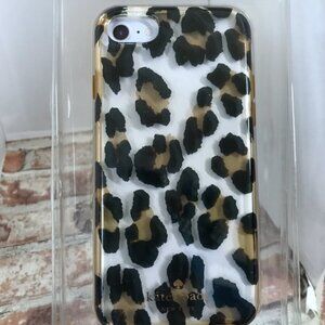 Kate Spade Leopard Print iPhone 8 Protective Case - Black